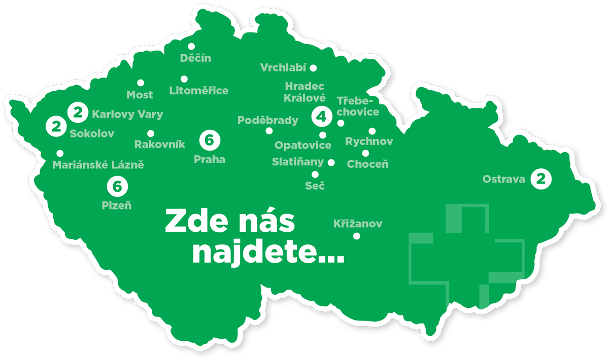Mapa lékáren